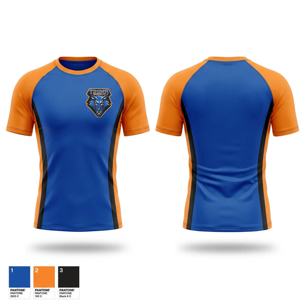 Short Sleeve Rash Guard Shirt, Tekoa Senior High School Wrestling, Wrestling, Teamtime, Team time, sublimation, custom sports apparel, team uniforms, spirit wear, spiritwear, sports uniforms, custom shirts, team store, custom team store, fundraiser sports, apparel fundraiser