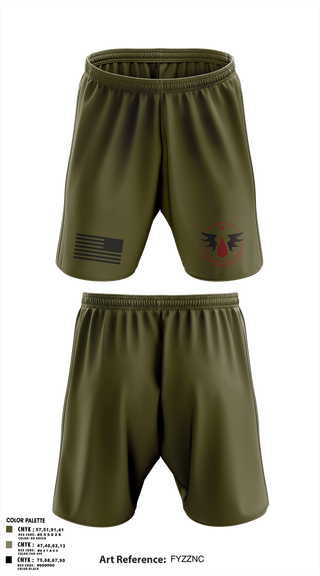 Athletic Shorts With Pockets, CCo, 1-508PIR (OG), Army, Teamtime, Team time, sublimation, custom sports apparel, team uniforms, spirit wear, spiritwear, sports uniforms, custom shirts, team store, custom team store, fundraiser sports, apparel fundraiser