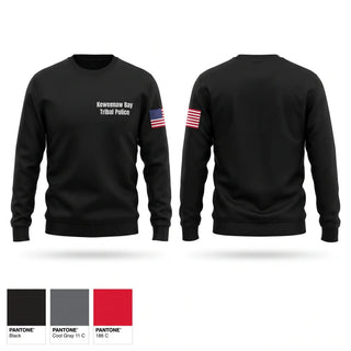 Crew Neck Sweatshirt, Keweenaw Bay Tribal Police, Police, Teamtime, Team time, sublimation, custom sports apparel, team uniforms, spirit wear, spiritwear, sports uniforms, custom shirts, team store, custom team store, fundraiser sports, apparel fundraiser
