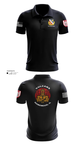 Short Sleeve Performance Polo, 317th ECC, Army, Teamtime, Team time, sublimation, custom sports apparel, team uniforms, spirit wear, spiritwear, sports uniforms, custom shirts, team store, custom team store, fundraiser sports, apparel fundraiser