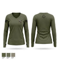 U.S. Marshals Fugitive Task Force Women's Long Sleeve V-neck Shirt - 1