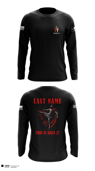Long Sleeve Performance Shirt, AREA 2, 12TH BN ARCG, Army, Teamtime, Team time, sublimation, custom sports apparel, team uniforms, spirit wear, spiritwear, sports uniforms, custom shirts, team store, custom team store, fundraiser sports, apparel fundraiser