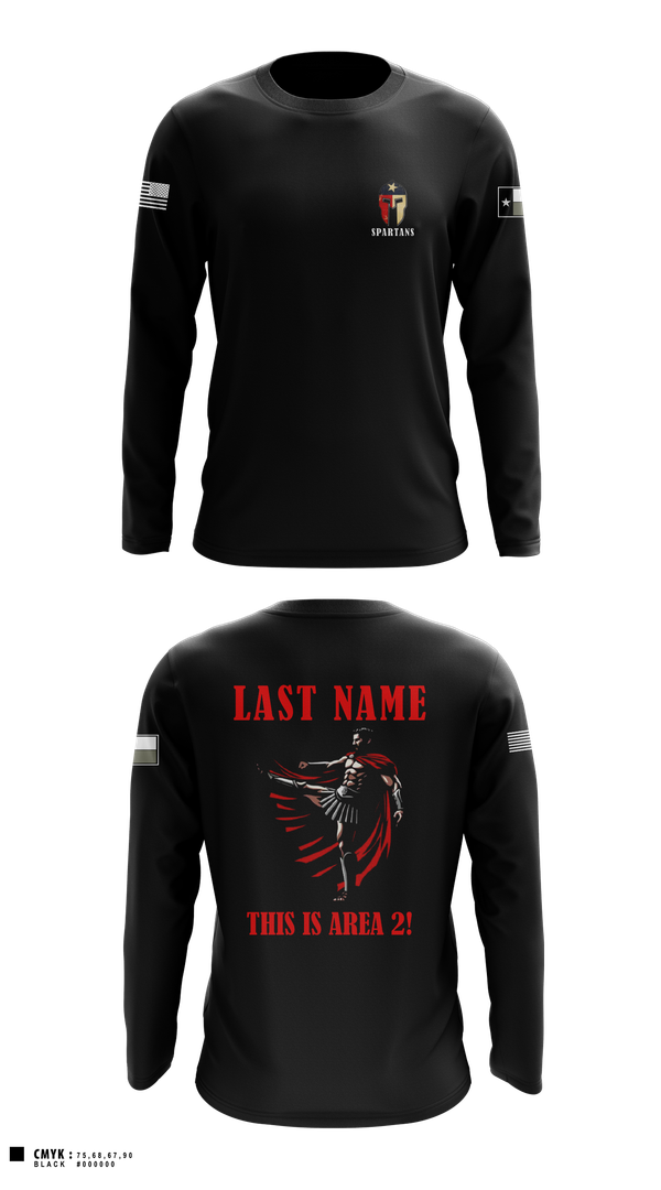 Long Sleeve Performance Shirt, AREA 2, 12TH BN ARCG, Army, Teamtime, Team time, sublimation, custom sports apparel, team uniforms, spirit wear, spiritwear, sports uniforms, custom shirts, team store, custom team store, fundraiser sports, apparel fundraiser