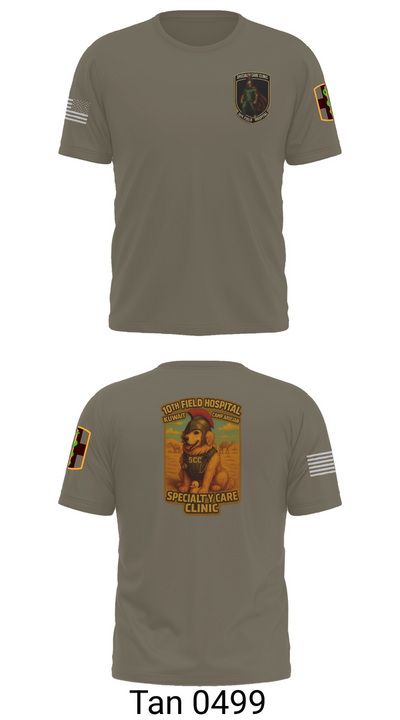 SCC 10th Field Hospital 86139824 Short Sleeve Performance Shirt - 76
