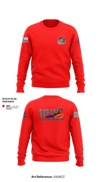 100th Missile Defense Brigade 43971287 Crew Neck Sweatshirt - 102