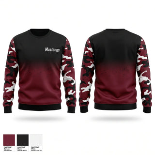 Crew Neck Sweatshirt, Mustangs, Women's Basketball, Teamtime, Team time, sublimation, custom sports apparel, team uniforms, spirit wear, spiritwear, sports uniforms, custom shirts, team store, custom team store, fundraiser sports, apparel fundraiser
