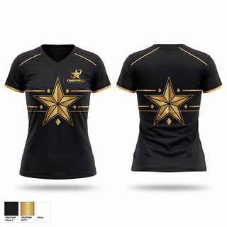 Womens Short Sleeve Vneck Shirt, Chappell Administration, , Teamtime, Team time, sublimation, custom sports apparel, team uniforms, spirit wear, spiritwear, sports uniforms, custom shirts, team store, custom team store, fundraiser sports, apparel fundraiser