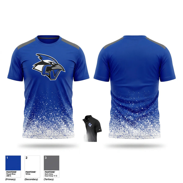Short Sleeve Performance Shirt, Conemaugh Valley Bluejays Football, Spirit Store, Teamtime, Team time, sublimation, custom sports apparel, team uniforms, spirit wear, spiritwear, sports uniforms, custom shirts, team store, custom team store, fundraiser sports, apparel fundraiser