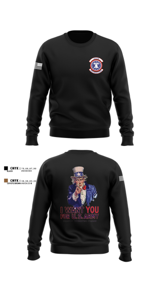 Crew Neck Sweatshirt, US Army I Want You, Army, Teamtime, Team time, sublimation, custom sports apparel, team uniforms, spirit wear, spiritwear, sports uniforms, custom shirts, team store, custom team store, fundraiser sports, apparel fundraiser