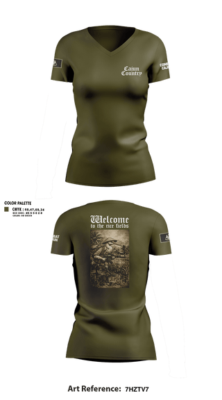 Womens Short Sleeve Vneck Shirt, Louisiana State Guard, Army, Teamtime, Team time, sublimation, custom sports apparel, team uniforms, spirit wear, spiritwear, sports uniforms, custom shirts, team store, custom team store, fundraiser sports, apparel fundraiser