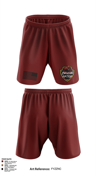 Athletic Shorts With Pockets, Bravo 3-6 ADA, Army, Teamtime, Team time, sublimation, custom sports apparel, team uniforms, spirit wear, spiritwear, sports uniforms, custom shirts, team store, custom team store, fundraiser sports, apparel fundraiser