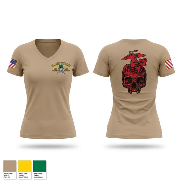 Womens Short Sleeve Vneck Shirt, 3521, Marines, Teamtime, Team time, sublimation, custom sports apparel, team uniforms, spirit wear, spiritwear, sports uniforms, custom shirts, team store, custom team store, fundraiser sports, apparel fundraiser
