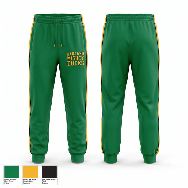 Sweatpants, Oakland Mighty Ducks, , Teamtime, Team time, sublimation, custom sports apparel, team uniforms, spirit wear, spiritwear, sports uniforms, custom shirts, team store, custom team store, fundraiser sports, apparel fundraiser