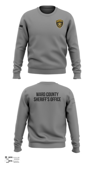 Crew Neck Sweatshirt, Ward County Sheriff's Office, Police, Teamtime, Team time, sublimation, custom sports apparel, team uniforms, spirit wear, spiritwear, sports uniforms, custom shirts, team store, custom team store, fundraiser sports, apparel fundraiser