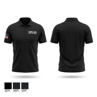 Short Sleeve Performance Polo, SPD K9, Police, Teamtime, Team time, sublimation, custom sports apparel, team uniforms, spirit wear, spiritwear, sports uniforms, custom shirts, team store, custom team store, fundraiser sports, apparel fundraiser