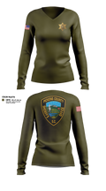 Pickens County Sheriff’s Office Women's Long Sleeve V-neck Shirt - 11