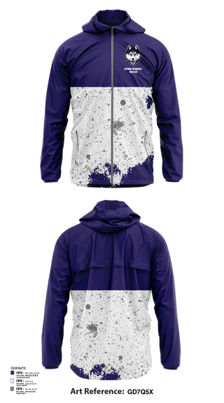 Windbreaker, UConn Women’s Soccer, Women's Soccer, Teamtime, Team time, sublimation, custom sports apparel, team uniforms, spirit wear, spiritwear, sports uniforms, custom shirts, team store, custom team store, fundraiser sports, apparel fundraiser
