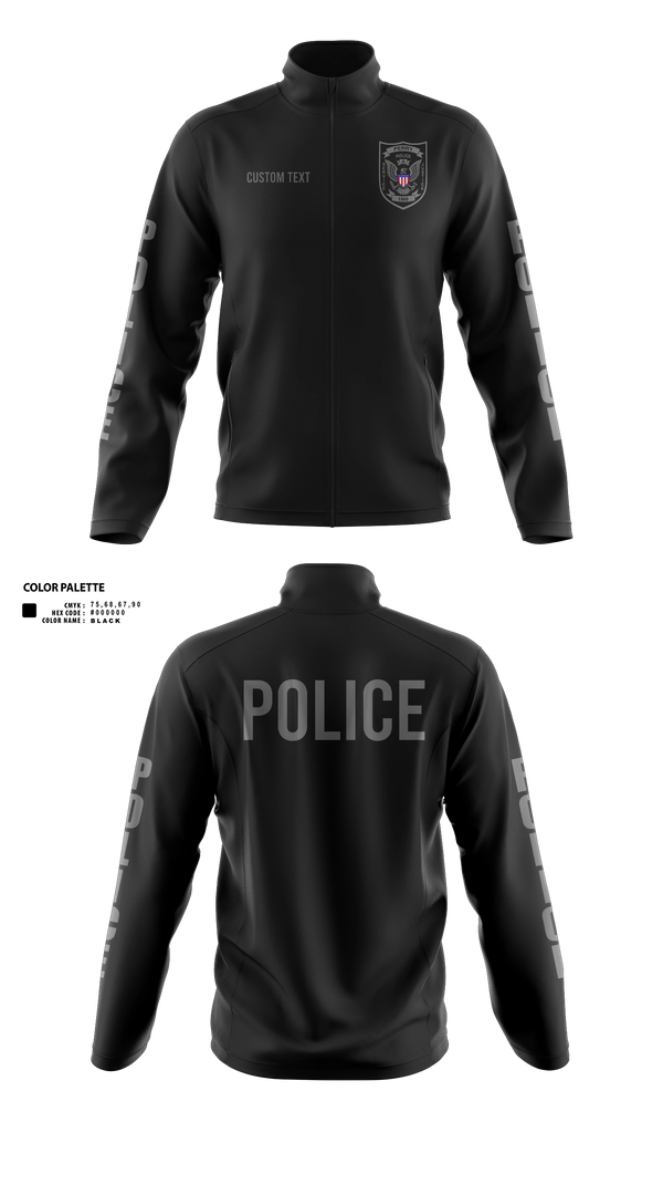 Fleece Jacket, PERRY POLICE DEPARTMENT, Police, Teamtime, Team time, sublimation, custom sports apparel, team uniforms, spirit wear, spiritwear, sports uniforms, custom shirts, team store, custom team store, fundraiser sports, apparel fundraiser
