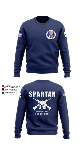Crew Neck Sweatshirt, 86 Security Forces Squadron, Air Force, Teamtime, Team time, sublimation, custom sports apparel, team uniforms, spirit wear, spiritwear, sports uniforms, custom shirts, team store, custom team store, fundraiser sports, apparel fundraiser