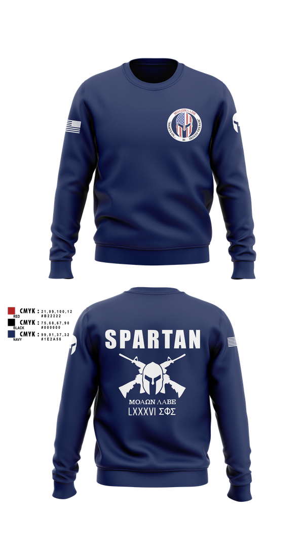 Crew Neck Sweatshirt, 86 Security Forces Squadron, Air Force, Teamtime, Team time, sublimation, custom sports apparel, team uniforms, spirit wear, spiritwear, sports uniforms, custom shirts, team store, custom team store, fundraiser sports, apparel fundraiser
