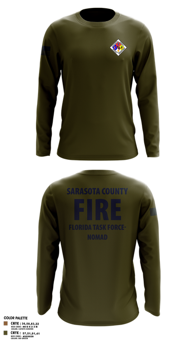 Sarasota County Fire Department 14494390 Long Sleeve Performance Shirt 21