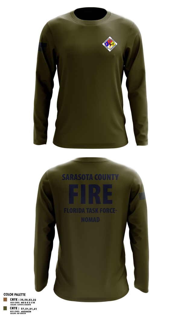 Long Sleeve Performance Shirt, Sarasota County Fire Department, , Teamtime, Team time, sublimation, custom sports apparel, team uniforms, spirit wear, spiritwear, sports uniforms, custom shirts, team store, custom team store, fundraiser sports, apparel fundraiser