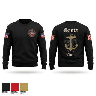 Crew Neck Sweatshirt, Santa Ana, Navy, Teamtime, Team time, sublimation, custom sports apparel, team uniforms, spirit wear, spiritwear, sports uniforms, custom shirts, team store, custom team store, fundraiser sports, apparel fundraiser