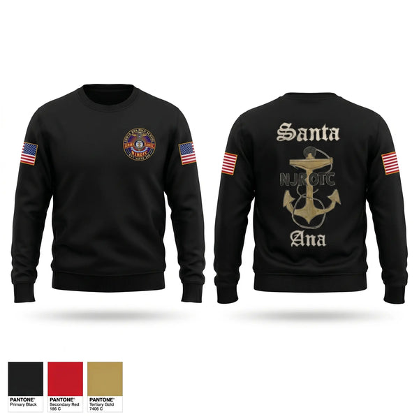 Crew Neck Sweatshirt, Santa Ana, Navy, Teamtime, Team time, sublimation, custom sports apparel, team uniforms, spirit wear, spiritwear, sports uniforms, custom shirts, team store, custom team store, fundraiser sports, apparel fundraiser
