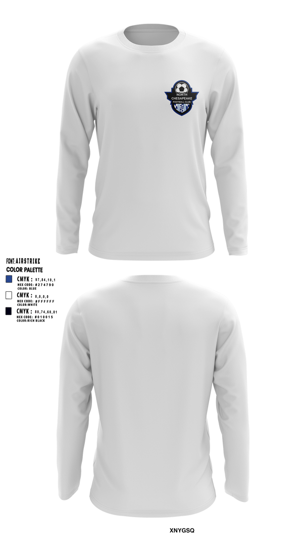 Long Sleeve Performance Shirt, North Chesapeake Football Club, Men's Soccer, Teamtime, Team time, sublimation, custom sports apparel, team uniforms, spirit wear, spiritwear, sports uniforms, custom shirts, team store, custom team store, fundraiser sports, apparel fundraiser