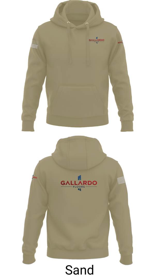 Hoodie, Gallardo Floor’s, Army, Teamtime, Team time, sublimation, custom sports apparel, team uniforms, spirit wear, spiritwear, sports uniforms, custom shirts, team store, custom team store, fundraiser sports, apparel fundraiser