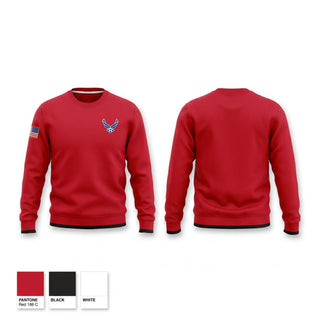 Crew Neck Sweatshirt, Ga-931, Air Force, Teamtime, Team time, sublimation, custom sports apparel, team uniforms, spirit wear, spiritwear, sports uniforms, custom shirts, team store, custom team store, fundraiser sports, apparel fundraiser