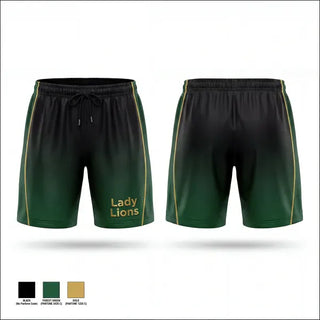Womens Soccer Shorts, Lady Lions, Women's Soccer, Teamtime, Team time, sublimation, custom sports apparel, team uniforms, spirit wear, spiritwear, sports uniforms, custom shirts, team store, custom team store, fundraiser sports, apparel fundraiser
