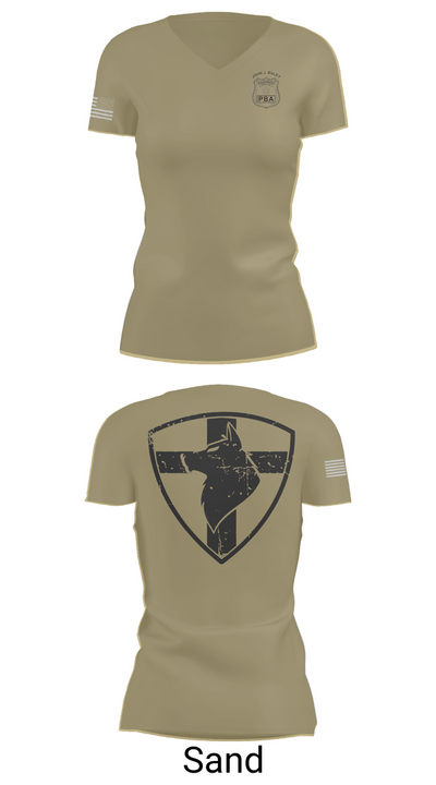 Whitesboro PBA 52419409 Women's Short Sleeve V-neck Shirt - 84