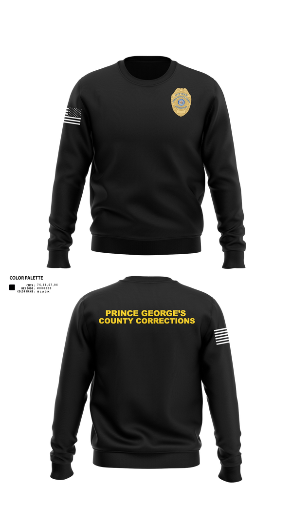 Crew Neck Sweatshirt, DOC PG, Police, Teamtime, Team time, sublimation, custom sports apparel, team uniforms, spirit wear, spiritwear, sports uniforms, custom shirts, team store, custom team store, fundraiser sports, apparel fundraiser