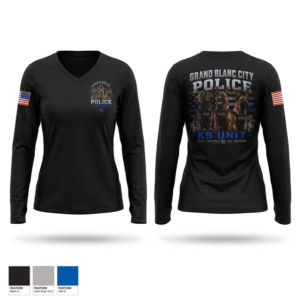 Old School Cotton Feel Shirt, Grand Blanc City Police K9 Unit, Police, Teamtime, Team time, sublimation, custom sports apparel, team uniforms, spirit wear, spiritwear, sports uniforms, custom shirts, team store, custom team store, fundraiser sports, apparel fundraiser