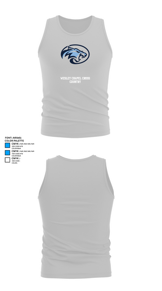 Tank Top, Wesley Chapel Cross Country, Cross Country, Teamtime, Team time, sublimation, custom sports apparel, team uniforms, spirit wear, spiritwear, sports uniforms, custom shirts, team store, custom team store, fundraiser sports, apparel fundraiser