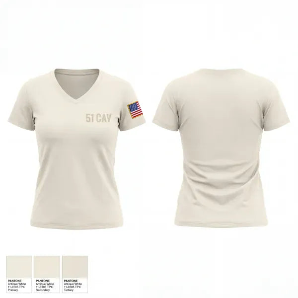 Womens Short Sleeve Vneck Shirt, 5-1 cav, Army, Teamtime, Team time, sublimation, custom sports apparel, team uniforms, spirit wear, spiritwear, sports uniforms, custom shirts, team store, custom team store, fundraiser sports, apparel fundraiser