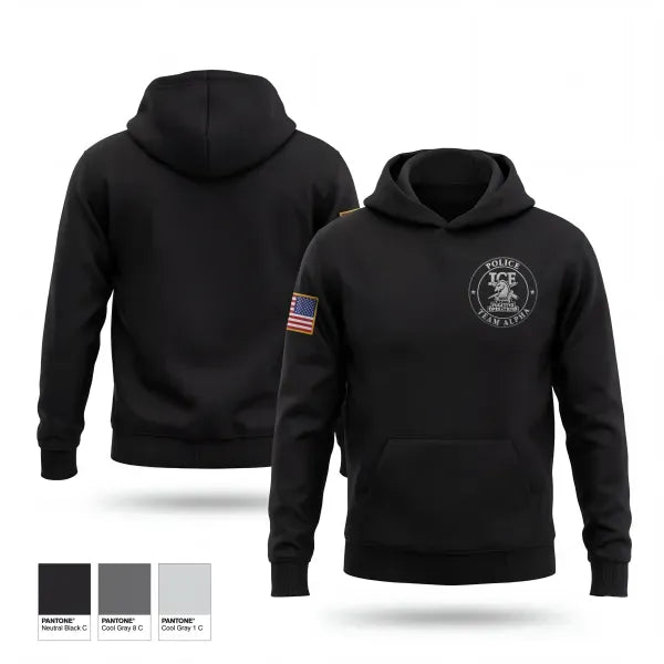 Hoodie, Houston Fugitive Operations Alpha, Police, Teamtime, Team time, sublimation, custom sports apparel, team uniforms, spirit wear, spiritwear, sports uniforms, custom shirts, team store, custom team store, fundraiser sports, apparel fundraiser