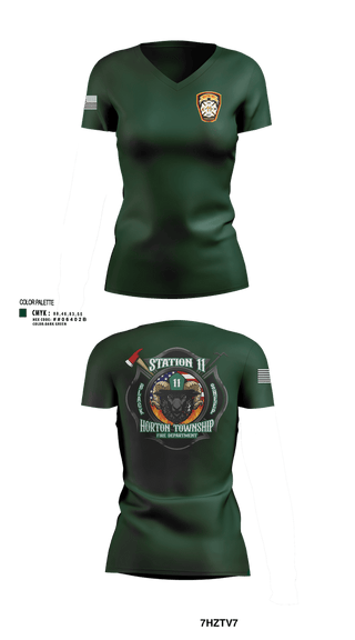 Womens Short Sleeve Vneck Shirt, Horton Township, Fire Department, Teamtime, Team time, sublimation, custom sports apparel, team uniforms, spirit wear, spiritwear, sports uniforms, custom shirts, team store, custom team store, fundraiser sports, apparel fundraiser