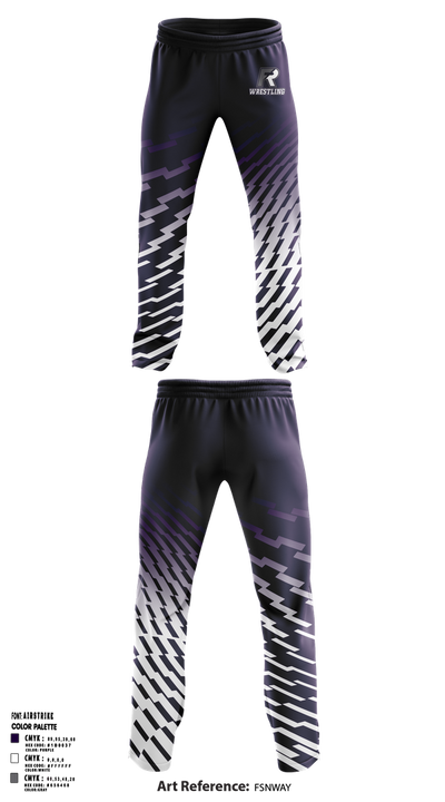 Fremont Ross Wrestling 8112665 Sweatpants - 1