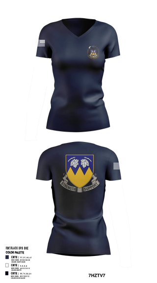 Womens Short Sleeve Vneck Shirt, 13th CSSB, Army, Teamtime, Team time, sublimation, custom sports apparel, team uniforms, spirit wear, spiritwear, sports uniforms, custom shirts, team store, custom team store, fundraiser sports, apparel fundraiser