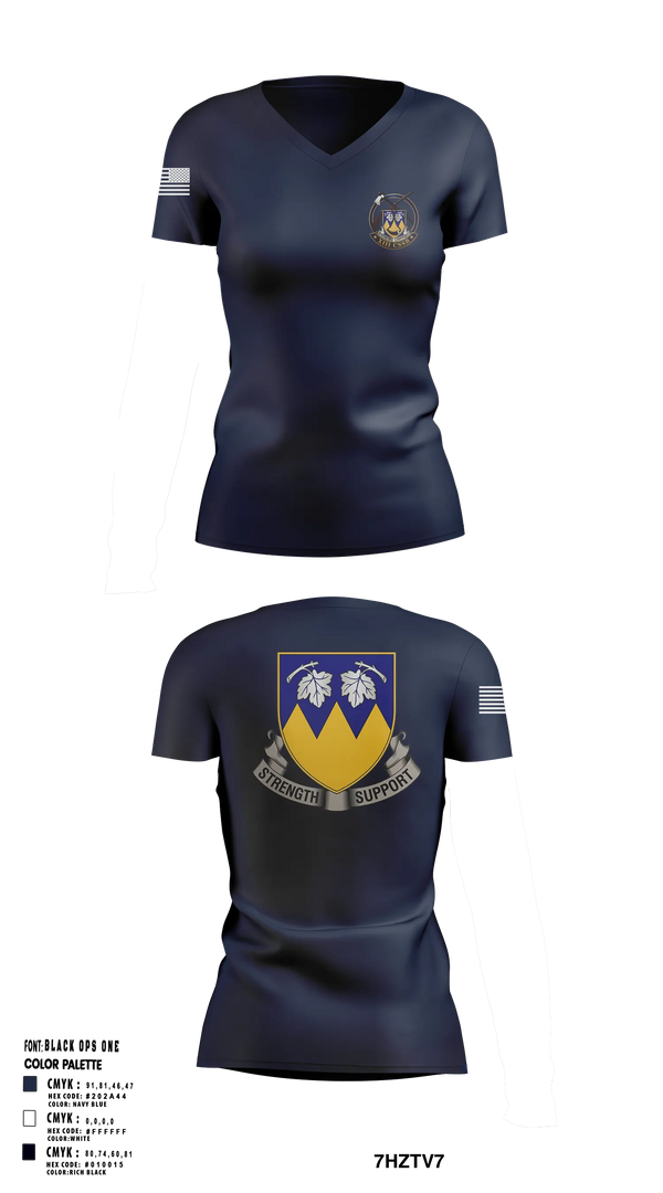 Womens Short Sleeve Vneck Shirt, 13th CSSB, Army, Teamtime, Team time, sublimation, custom sports apparel, team uniforms, spirit wear, spiritwear, sports uniforms, custom shirts, team store, custom team store, fundraiser sports, apparel fundraiser