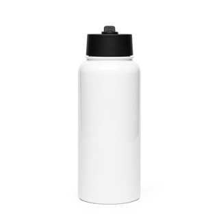 Triple-M 75169013 Stainless Steel Water Bottle with a Straw Lid