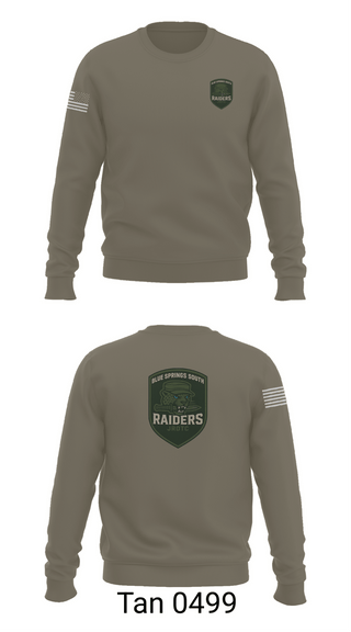 Crew Neck Sweatshirt, BSS JROTC, , Teamtime, Team time, sublimation, custom sports apparel, team uniforms, spirit wear, spiritwear, sports uniforms, custom shirts, team store, custom team store, fundraiser sports, apparel fundraiser
