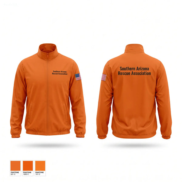 Windbreaker, Southern Arizona Rescue Association, EMS/EMT, Teamtime, Team time, sublimation, custom sports apparel, team uniforms, spirit wear, spiritwear, sports uniforms, custom shirts, team store, custom team store, fundraiser sports, apparel fundraiser