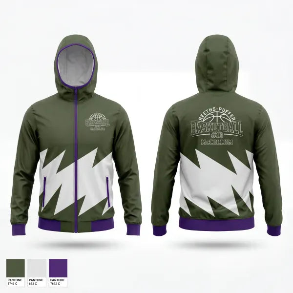 Windbreaker, Reeths- puffer rockets, Men's Basketball, Teamtime, Team time, sublimation, custom sports apparel, team uniforms, spirit wear, spiritwear, sports uniforms, custom shirts, team store, custom team store, fundraiser sports, apparel fundraiser