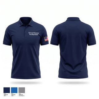 Short Sleeve Performance Polo, Faircrest Volunteer Fire Department, Fire Department, Teamtime, Team time, sublimation, custom sports apparel, team uniforms, spirit wear, spiritwear, sports uniforms, custom shirts, team store, custom team store, fundraiser sports, apparel fundraiser