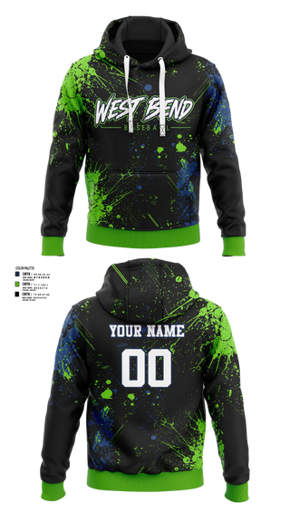 Hoodie, West bend bulldogs, Baseball, Teamtime, Team time, sublimation, custom sports apparel, team uniforms, spirit wear, spiritwear, sports uniforms, custom shirts, team store, custom team store, fundraiser sports, apparel fundraiser