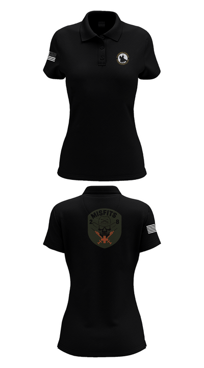 2-8 Cav, HHC, Medic Platoon 50281984 Women's Short Sleeve Performance Polo  - 35
