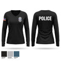 York police Women's Long Sleeve V-neck Shirt - 1